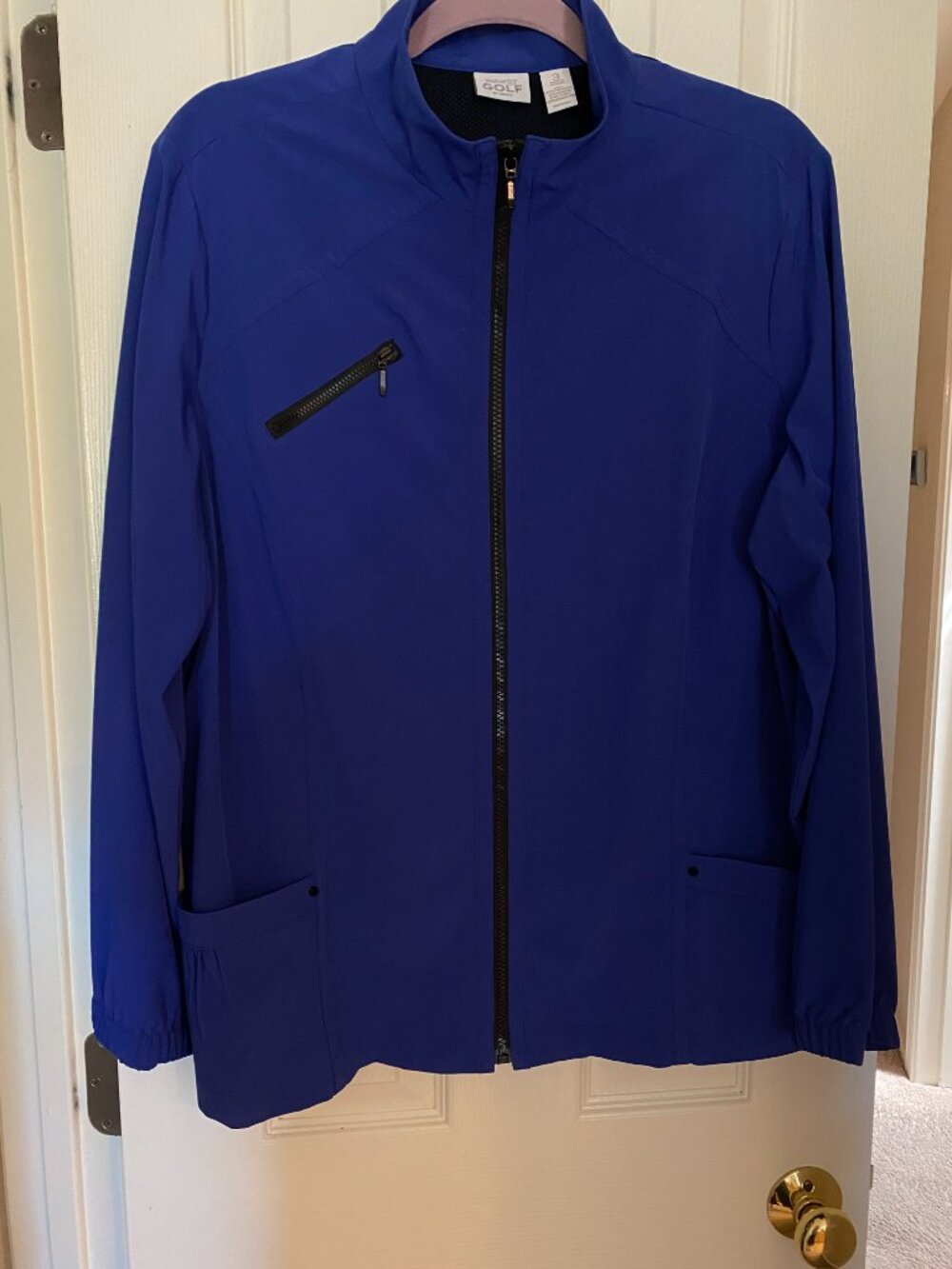 Chico's Zenergy Golf Jacket Blue Size 3 Like New